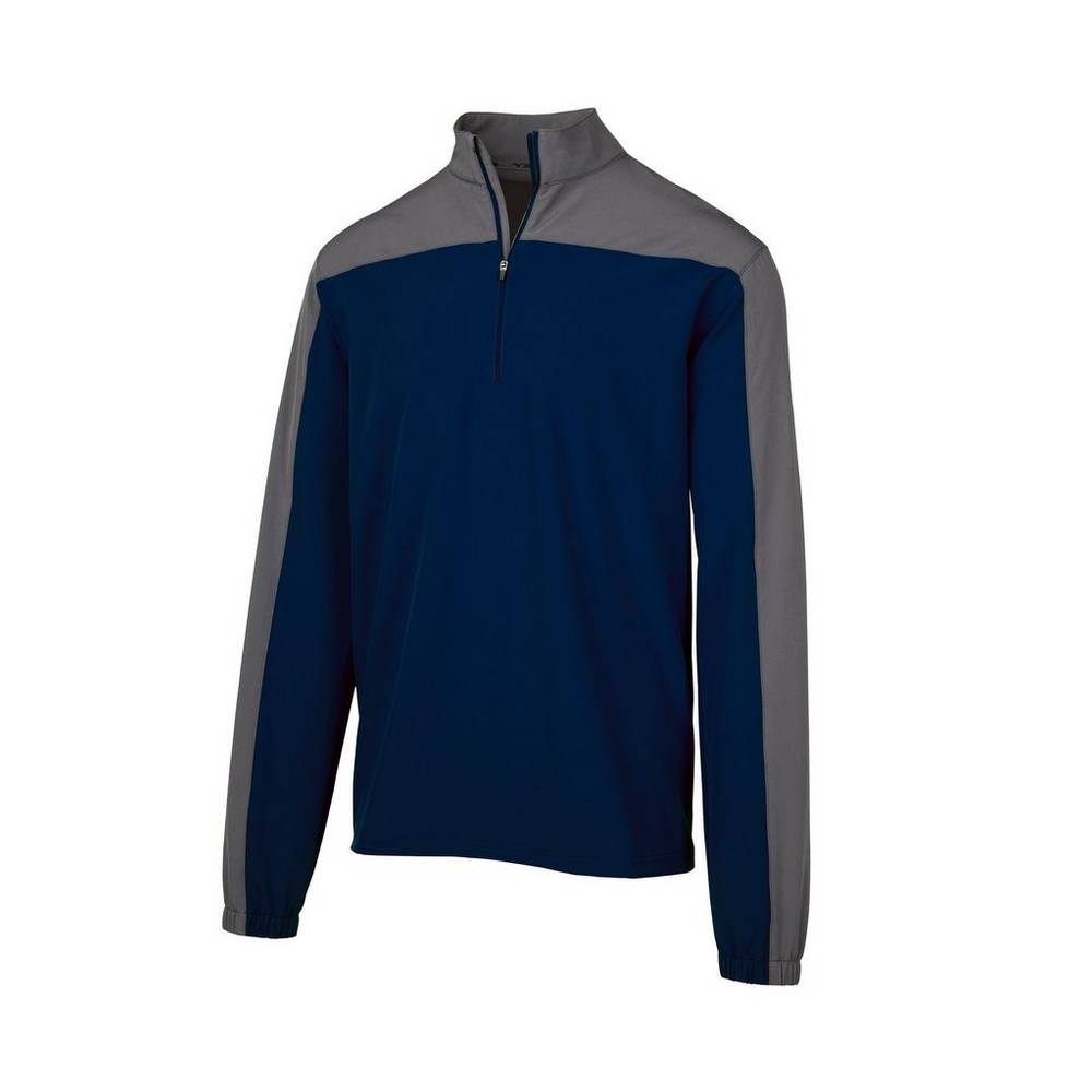 Mizuno Comp Long Sleeve Batting Férfi Jacke Sötétkék ITZ901782